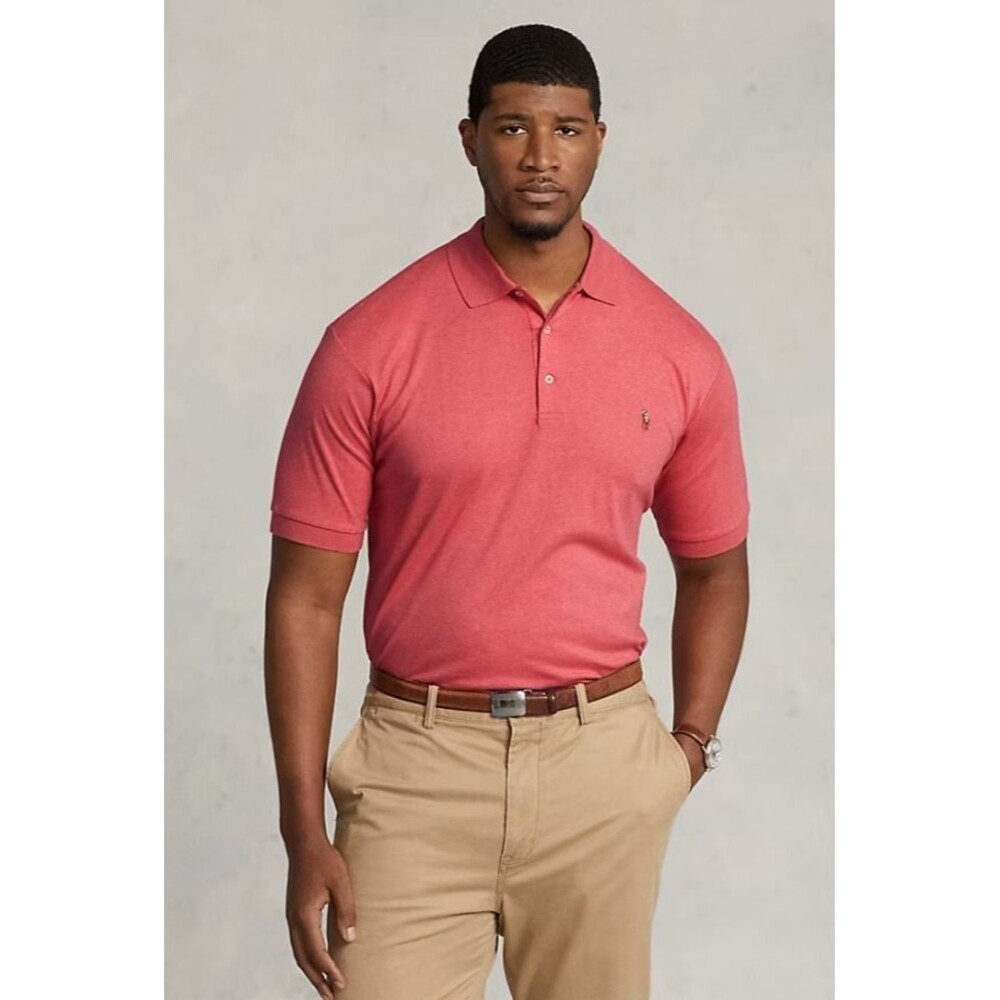 Polo Ralph Lauren Classic Fit Polo Shirt 3XLT Rose Heather NWT Big & Tall